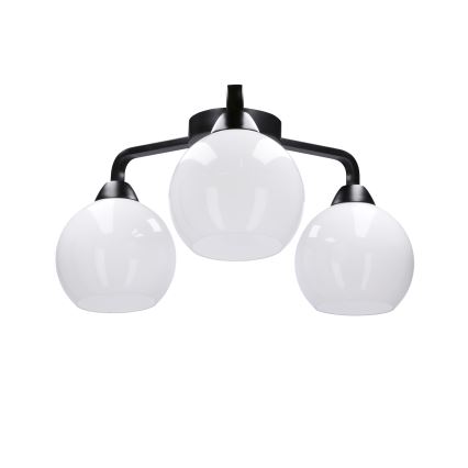 Tvirtinamas sietynas CALDERA 3xE27/60W/230V juoda