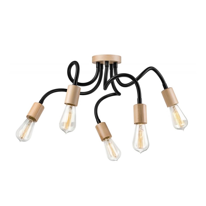Tvirtinamas sietynas CAMERON 5xE27/60W/230V bukas