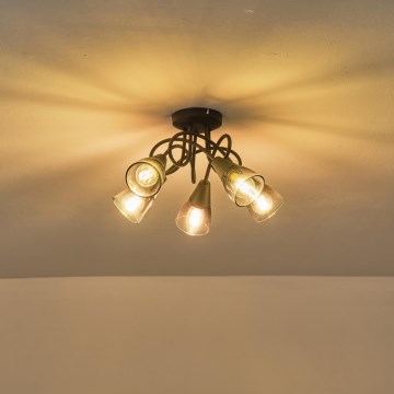 Tvirtinamas sietynas CLASSY 5xE14/7W/230V