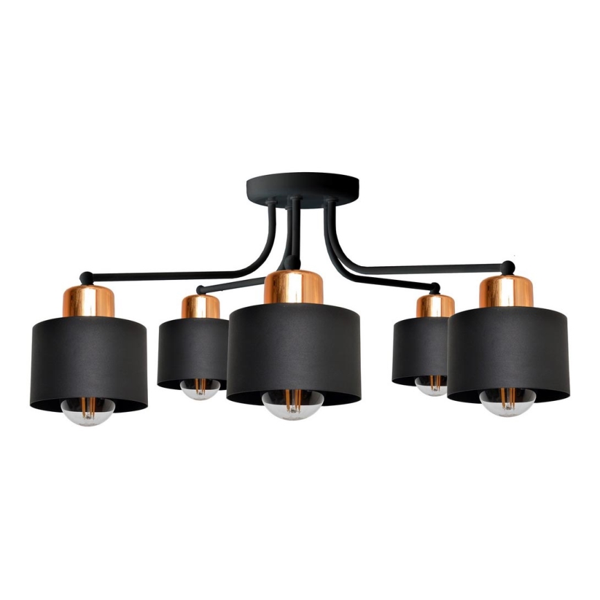 Tvirtinamas sietynas EDISON 5xE27/15W/230V