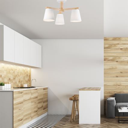 Tvirtinamas sietynas ELLIE 3xE27/60W/230V bukas