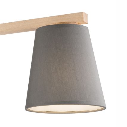 Tvirtinamas sietynas ELLIE 3xE27/60W/230V pilka/bukas
