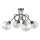 Tvirtinamas sietynas EVIE 4xE27/60W/230V antracitas/permatoma