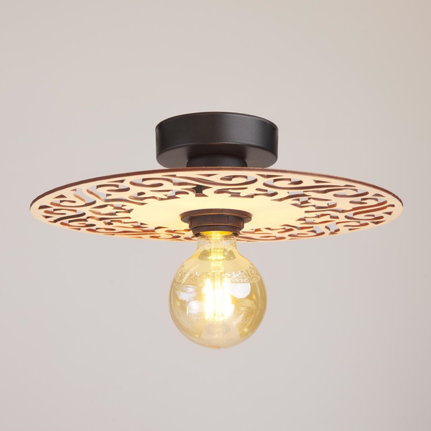 Tvirtinamas sietynas FALCO 1xE27/60W/230V diametras 30 cm smėlio spalva
