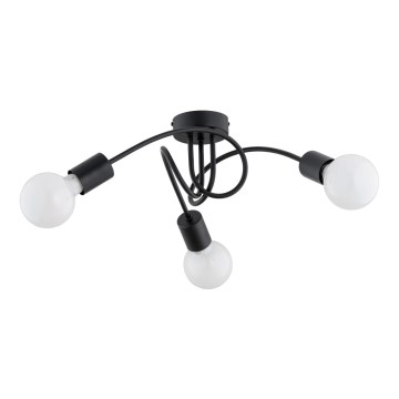 Tvirtinamas sietynas FARTA 3xE27/15W/230V juoda