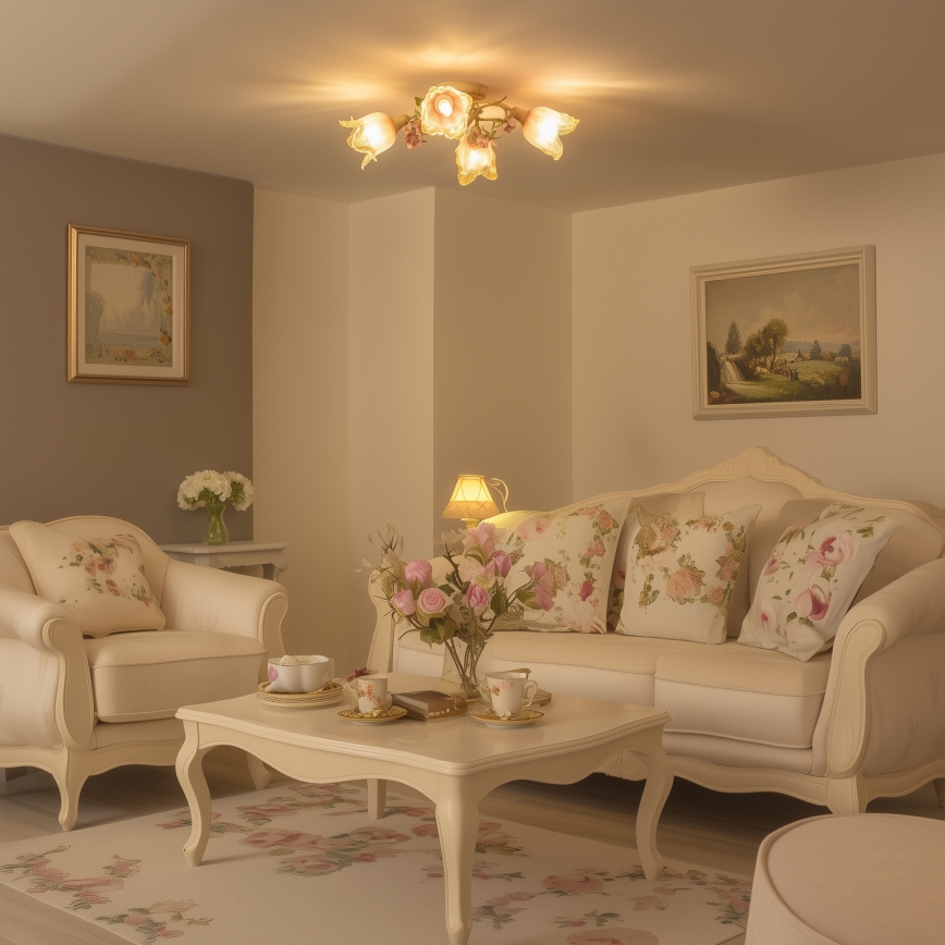 Tvirtinamas sietynas FIORINTINO 4xE14/40W/230V