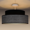 Tvirtinamas sietynas GRACE 1xE27/60W/230V diametras 40 cm juoda/pilka