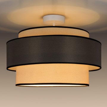 Tvirtinamas sietynas GRACE 1xE27/60W/230V diametras 40 cm kreminė/pilka