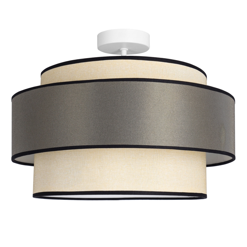 Tvirtinamas sietynas GRACE 1xE27/60W/230V diametras 40 cm kreminė/pilka