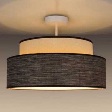 Tvirtinamas sietynas GRACE 1xE27/60W/230V diametras 40 cm kreminė/ruda