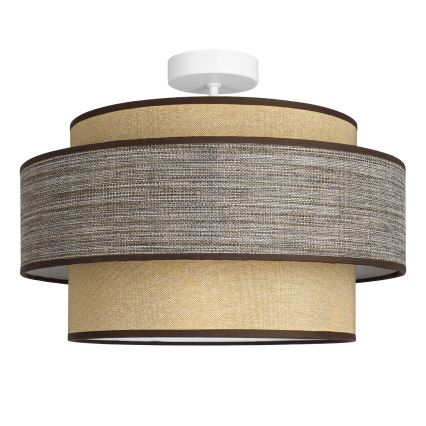 Tvirtinamas sietynas GRACE 1xE27/60W/230V diametras 40 cm kreminė/ruda
