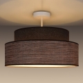 Tvirtinamas sietynas GRACE 1xE27/60W/230V diametras 40 cm ruda/smėlio spalva