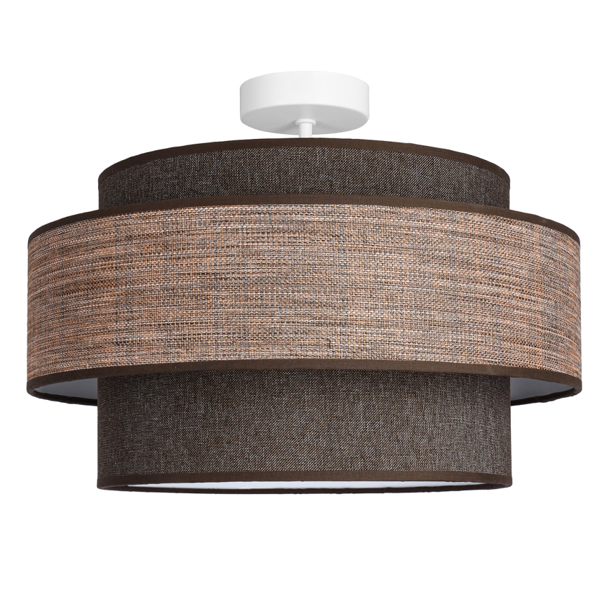 Tvirtinamas sietynas GRACE 1xE27/60W/230V diametras 40 cm ruda/smėlio spalva