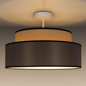 Tvirtinamas sietynas GRACE 1xE27/60W/230V diametras 40 cm smėlio spalva/ruda
