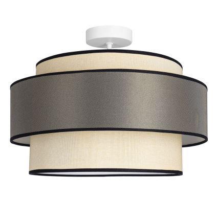 Tvirtinamas sietynas GRACE 1xE27/60W/230V kreminė/pilka