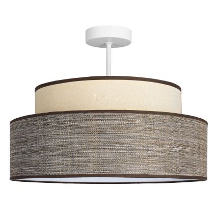 Tvirtinamas sietynas GRACE 1xE27/60W/230V kreminė/ruda