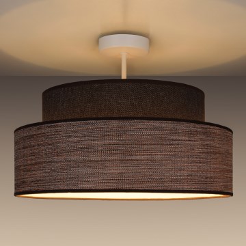 Tvirtinamas sietynas GRACE 1xE27/60W/230V ruda/smėlio spalva