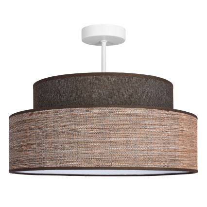 Tvirtinamas sietynas GRACE 1xE27/60W/230V ruda/smėlio spalva