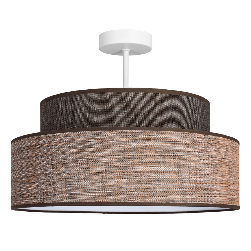 Tvirtinamas sietynas GRACE 1xE27/60W/230V ruda/smėlio spalva