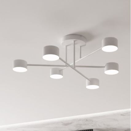 Tvirtinamas sietynas HALO 6xGX53/8W/230V balta