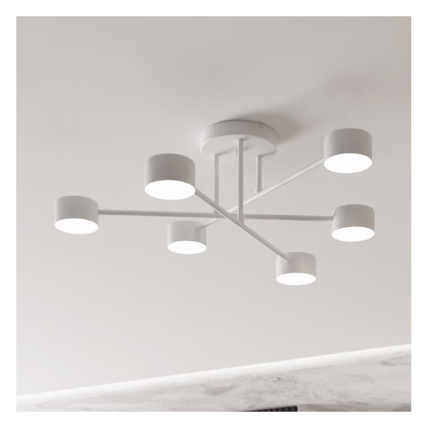Tvirtinamas sietynas HALO 6xGX53/8W/230V balta