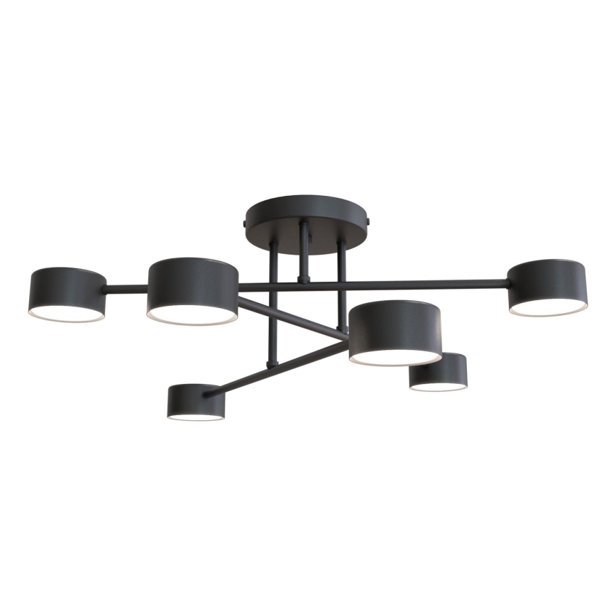 Tvirtinamas sietynas HALO 6xGX53/8W/230V juoda