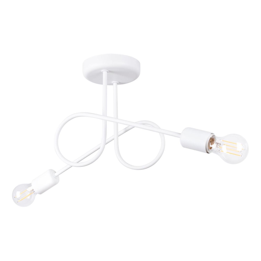 Tvirtinamas sietynas LOOP 2xE27/15W/230V balta
