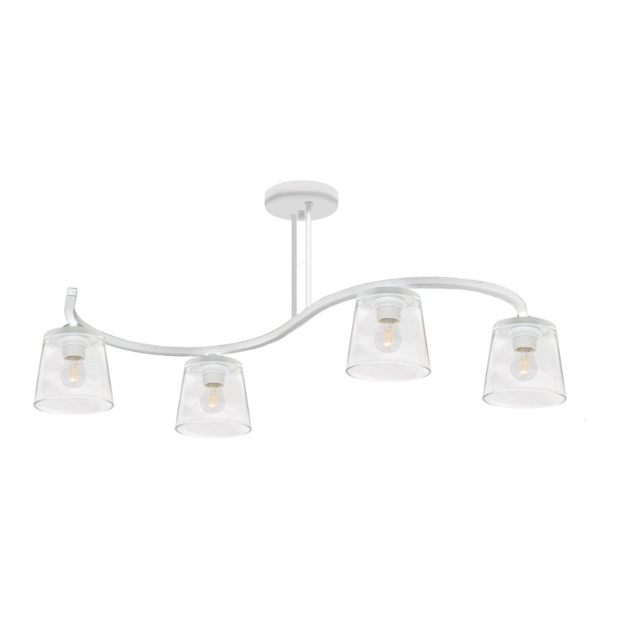 Tvirtinamas sietynas LUCEA 4xE27/15W/230V balta