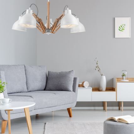 Tvirtinamas sietynas MARCELLO 5xE27/60W/230V - FSC sertifikuota