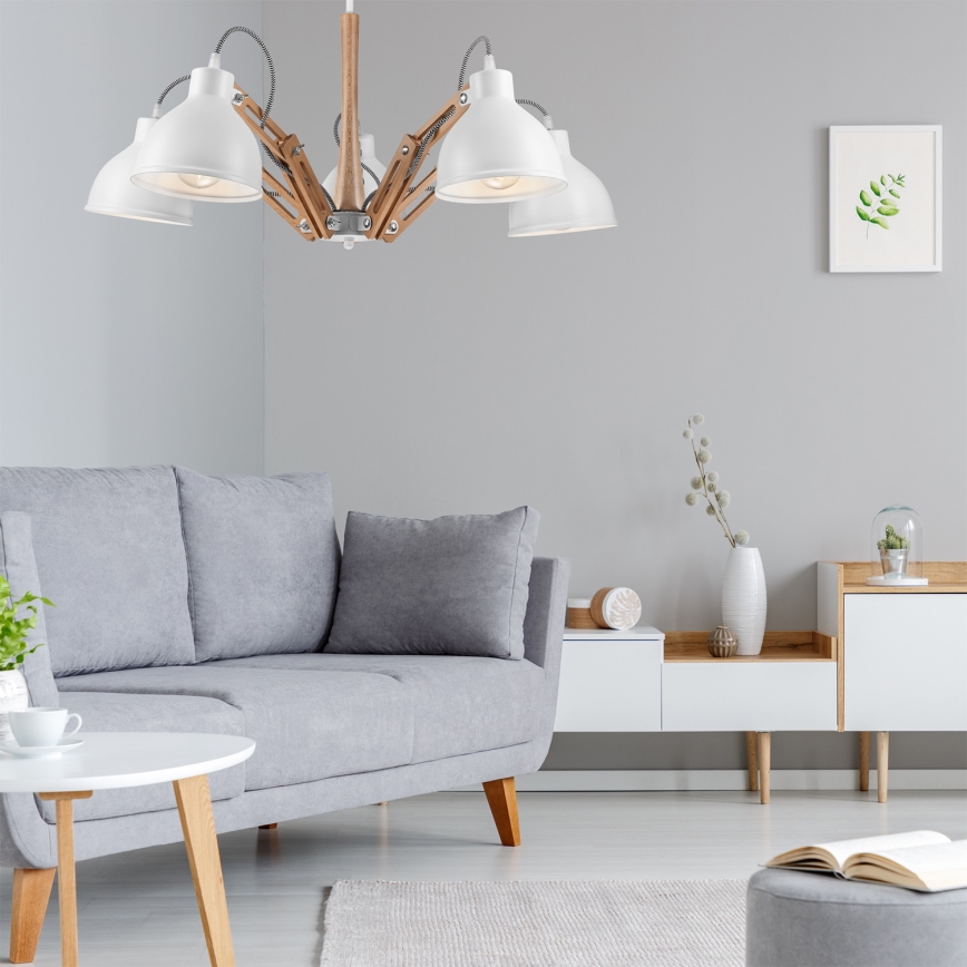 Tvirtinamas sietynas MARCELLO 5xE27/60W/230V - FSC sertifikuota
