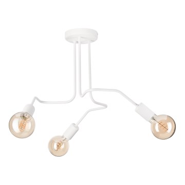 Tvirtinamas sietynas MATYLDA 3xE27/60W/230V balta