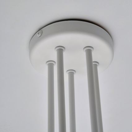 Tvirtinamas sietynas MATYLDA 5xE27/60W/230V balta
