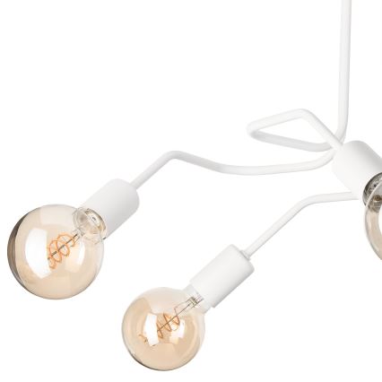 Tvirtinamas sietynas MATYLDA 5xE27/60W/230V balta