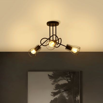 Tvirtinamas sietynas OXFORD 3xE27/15W/230V