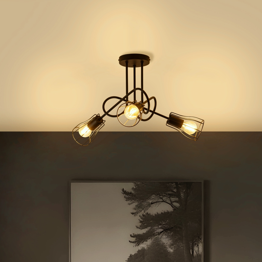 Tvirtinamas sietynas OXFORD 3xE27/15W/230V