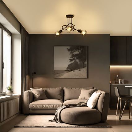 Tvirtinamas sietynas OXFORD 3xE27/15W/230V