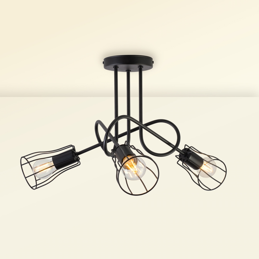 Tvirtinamas sietynas OXFORD 3xE27/15W/230V