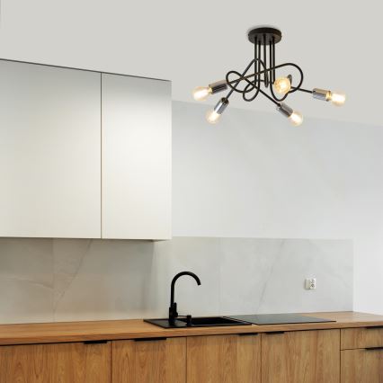 Tvirtinamas sietynas OXFORD 5xE27/15W/230V