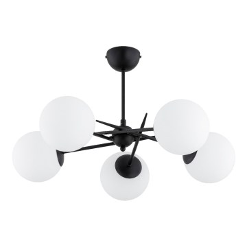 Tvirtinamas sietynas PRIMERY 5xE14/10W/230V juoda