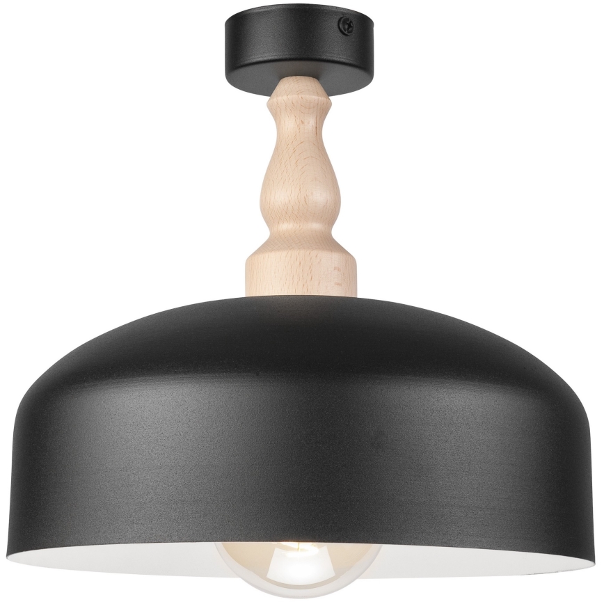 Tvirtinamas sietynas RINA 1xE27/15W/230V juoda/bukas