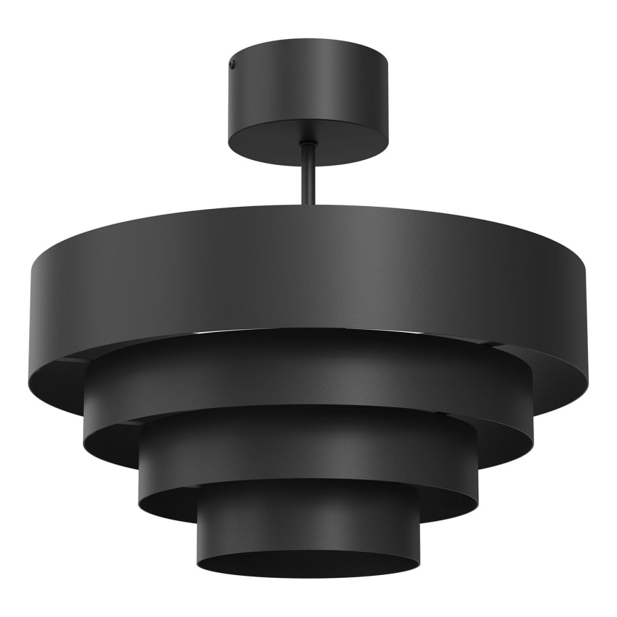 Tvirtinamas sietynas RINGS 1xE27/15W/230V juoda