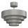 Tvirtinamas sietynas RINGS 1xE27/15W/230V pilka