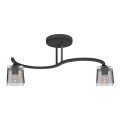Tvirtinamas sietynas SANTOS 2xE27/15W/230V juoda