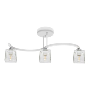 Tvirtinamas sietynas SANTOS 3xE27/15W/230V balta