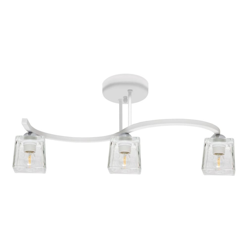 Tvirtinamas sietynas SANTOS 3xE27/15W/230V balta