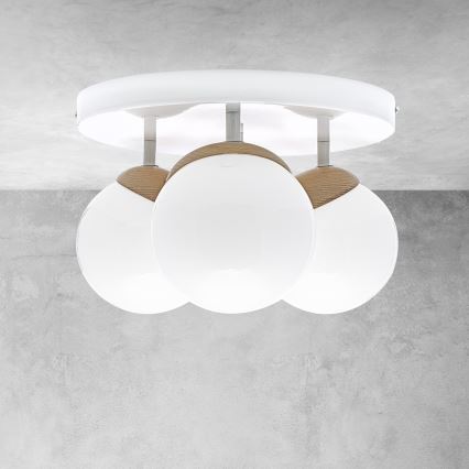 Tvirtinamas sietynas SFERA WOOD 3xE14/40W/230V