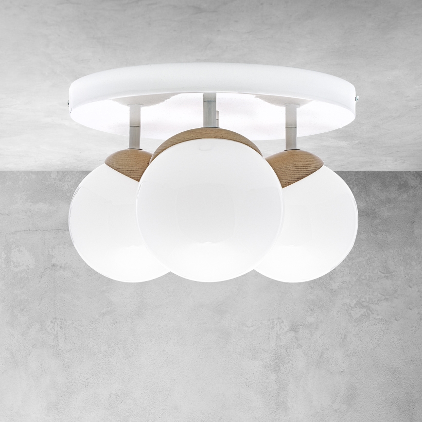 Tvirtinamas sietynas SFERA WOOD 3xE14/40W/230V