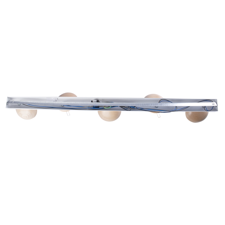 Tvirtinamas sietynas SFERA WOOD 5xE14/40W/230V