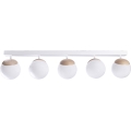 Tvirtinamas sietynas SFERA WOOD 5xE14/40W/230V