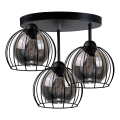 Tvirtinamas sietynas SOLO BLACK 3xE27/60W/230V diametras 30 cm